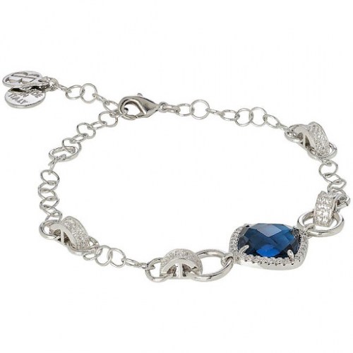 Bracciale Con Centro Pietra Blu Boccadamo XBR723B